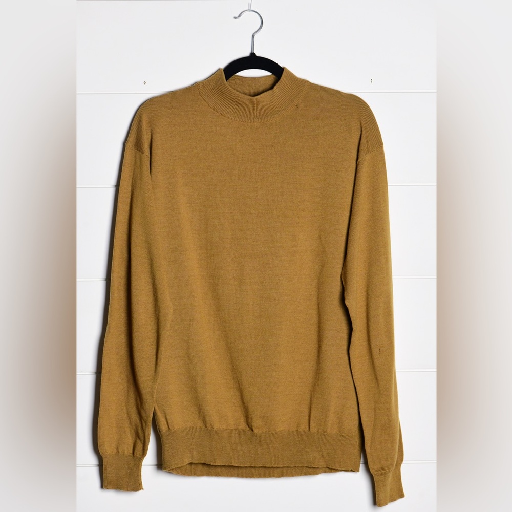 Metropolitan View Mustard Yellow Mock Neck